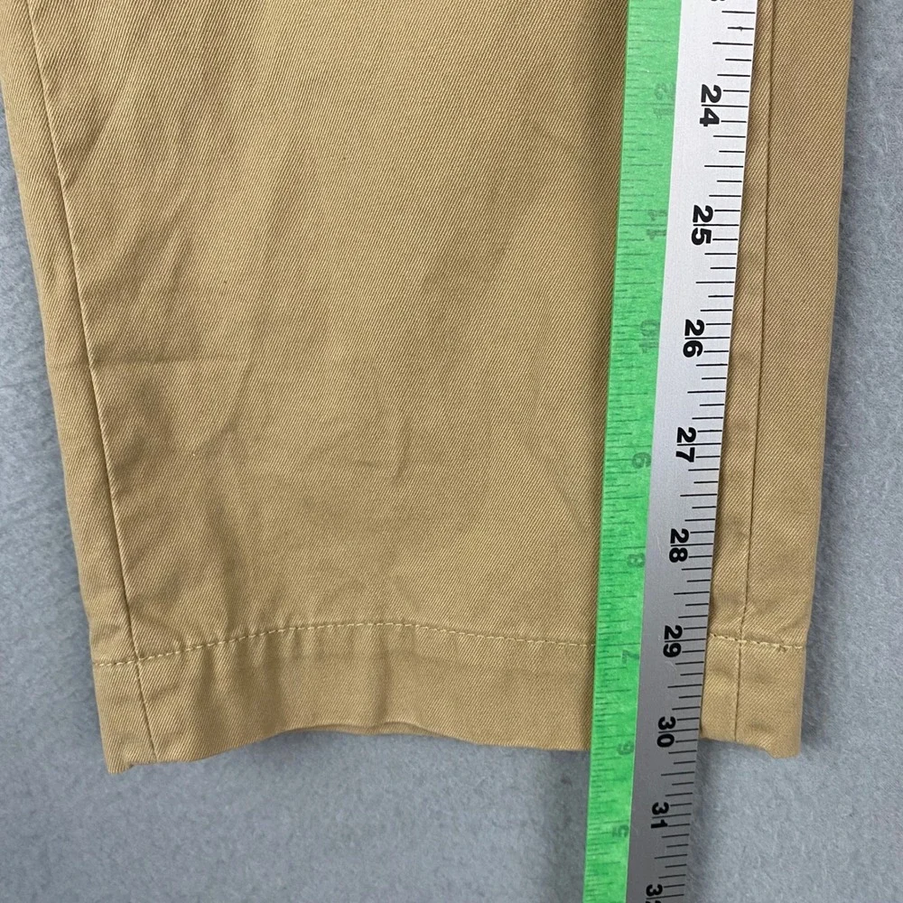 Banana Republic Emerson Chino Mens Tan Straight Fit Cotton Pants Size‎ 31